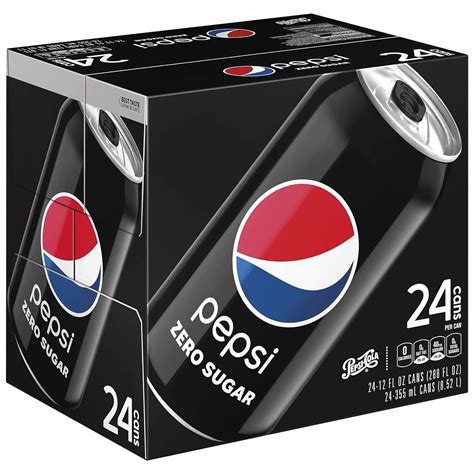Amazon.com : Pepsi Zero Sugar Cola Soda Pop, 12oz Cans (24 Pack ...