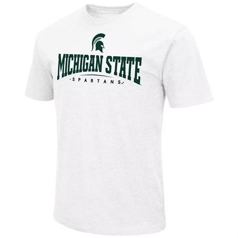 Men's Michigan State Spartans Logo Dual Blend Graphic Crewneck Tee