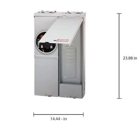 Eaton Type BR 125-Amp 2-Spaces 4-Circuit Outdoor Main Lug Meter Combo ...