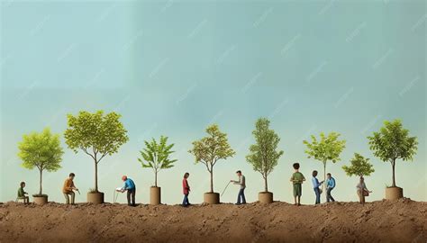 Community Planting Trees Cartoon 的图像结果