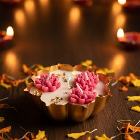PINK LOTUS URLI CANDLE – Flickers and Flame