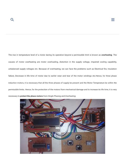 Single Phase Motor Protection 的图像结果