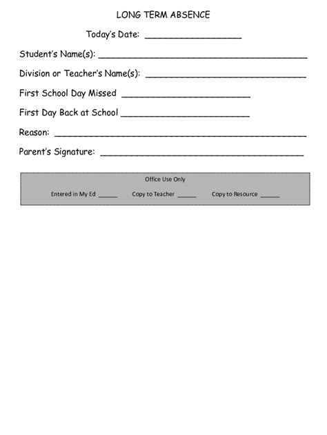 Fillable Online School attendance and absence Fax Email Print - pdfFiller