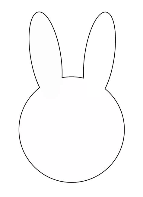 bunny outline Photos of bunny head outline printable template jpeg ...