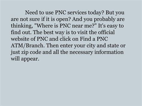 PPT - PNC bank working hours schedule PowerPoint Presentation, free ...