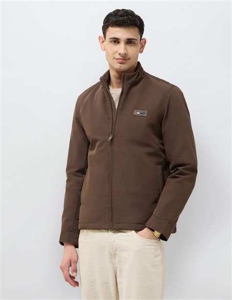 Solid Regular Fit Jacket