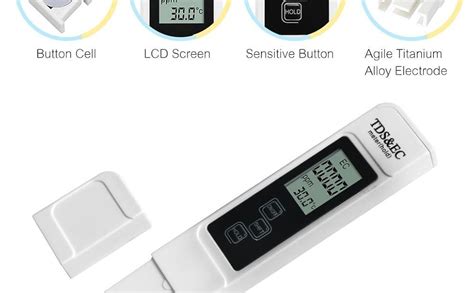 OCEAN STAR Digital Water TDS EC and Temperature (3 in 1) Meter, Purity ...