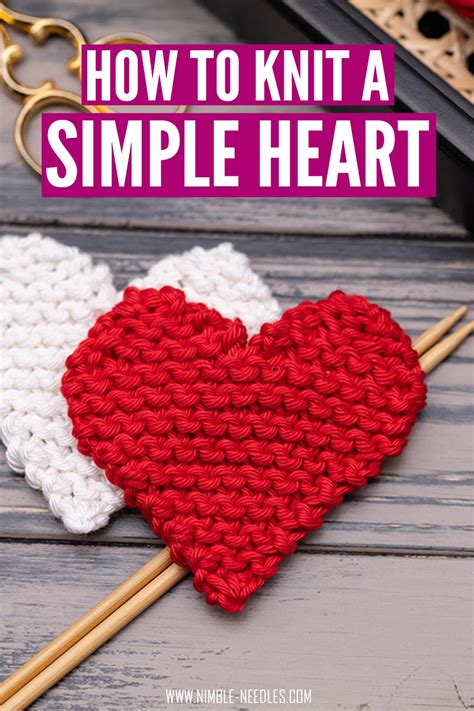 Image result for Simple Knitted Heart Pattern