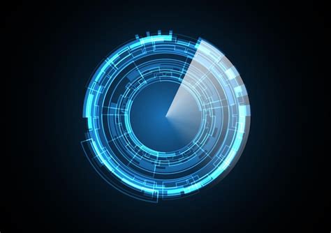 Technology Abstract Future Circle Background Vector 的图像结果