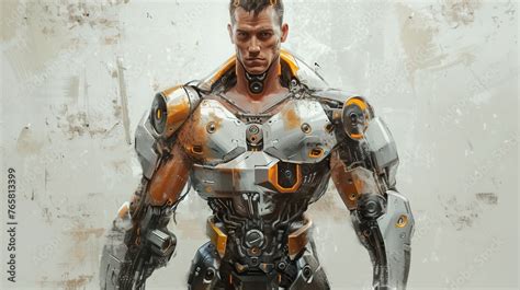 Image result for Muscular Robot Drawing