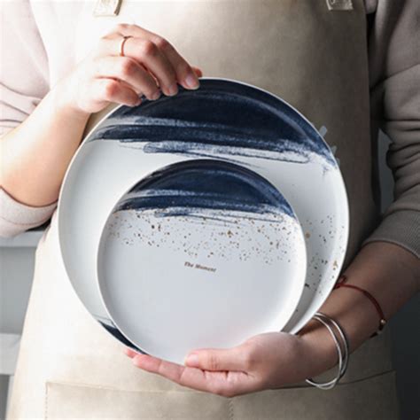 Midnight Ceramic Snack Plate 6 Inch Online - Premium Snack Plate | Nestasia