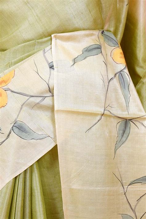 Exclusive Offer | Buy Designer Tussar Silk Saree Online at Chinaya Banaras