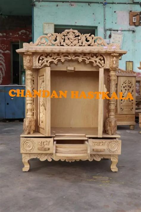 Meenakari Wooden Temple - Chandan Hastkala