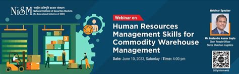 Webinar on “Human Resources Management Skills for Commodity Warehouse ...