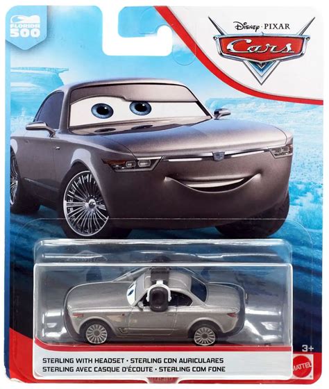 Disney Pixar Cars Cars 3 Florida 500 Sterling with Headset 155 Diecast ...