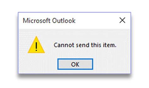 Image result for Outlook Error Message Screen Shot