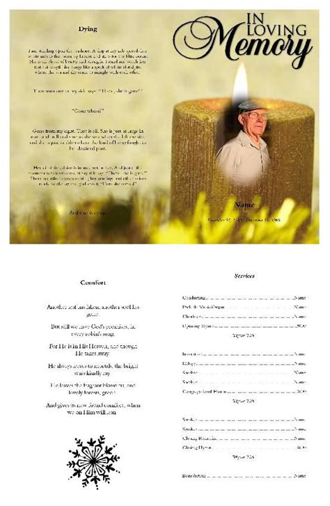 Image result for Create Funeral Program