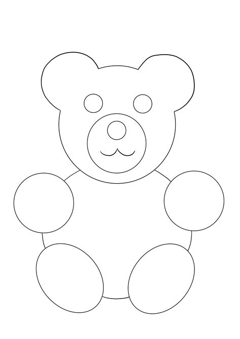 Printable Teddy Bear Blank Face For Pictures