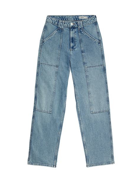 Buy Mid Rise Cargo Ankle Grazer Jeans at Marks & Spencer