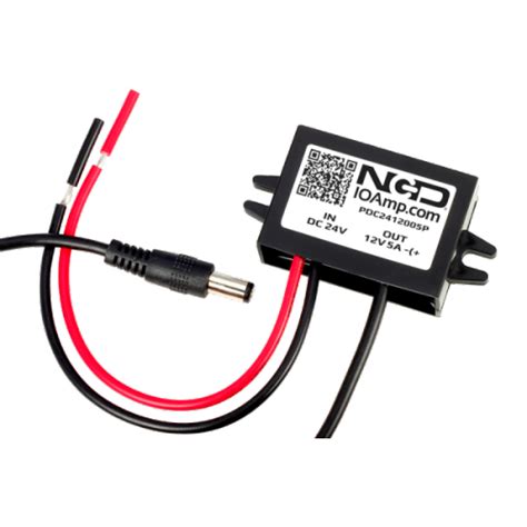 DC/DC Power Converter 24V AC Input to 12V DC Output at 5 Amps Wire to 2 ...