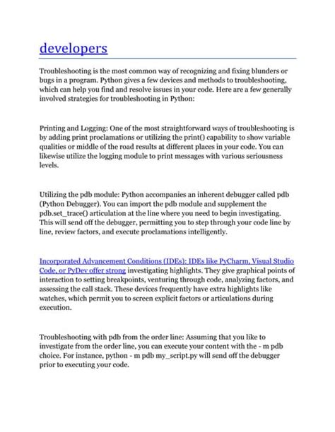 Image result for Debugging Techniques in Python