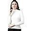 Buy ICW Women Knit-Rib Stretchable Turtle High Neck Full Sleeves Winter ...