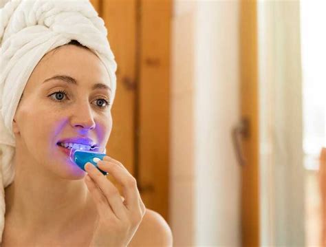 Led Teeth Whitening Light With Tooth Gel Whitener Bright White Personal ...