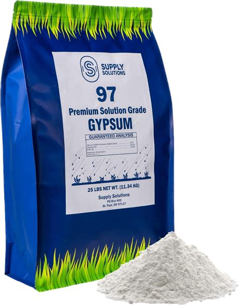 Premium 97 Solution Grade Gypsum - Fast Acting Gypsum for Soil ...