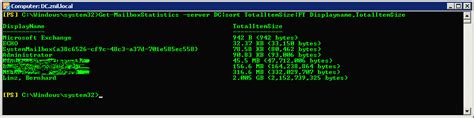 Rezultat imagine pentru Get-MailboxStatistics