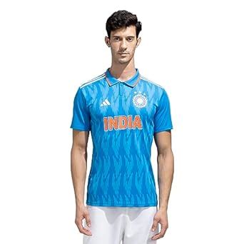 Adidas Men Polyester India Cricket Odi Fan JSY M, Cricket Regular Fit ...