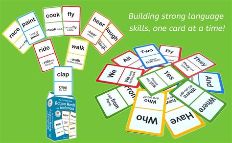 My First Flash Cards: Action Words and Sentences (Flash Cards For ...