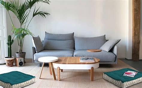 Buy Encasa Homes Square Floor Cushions Canvas with Cotton Filler, Large ...