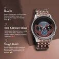 Buy Online Fastrack Thor Quartz Multifunction Red Dial Metal Strap ...