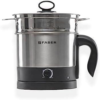 Faber 600W 1.2L Multi Cooker + Steamer | Cook Noodles, Rice, Soup, Baby ...