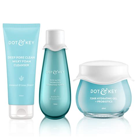 DOT & KEY Skin Hydration Ctm Kit Liquid Cleanser 100Ml, Toner 150Ml ...