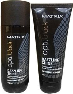 MATRIX Optiblack Dazzling Shine Combo Of Shampoo(200ml) And Conditioner ...