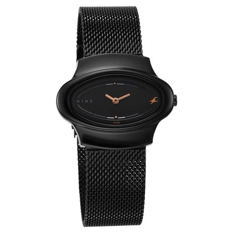 Buy Online Fastrack Pulse Quartz Analog Black Dial Black Stainless ...