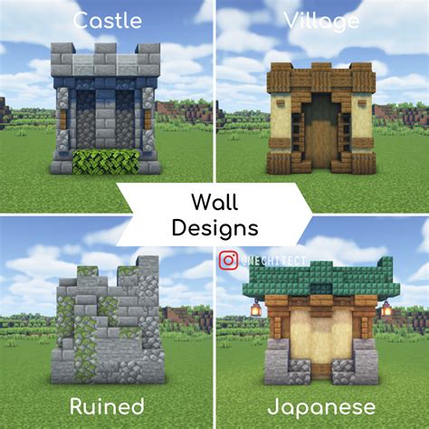 Exterior Wall Designs Minecraft
