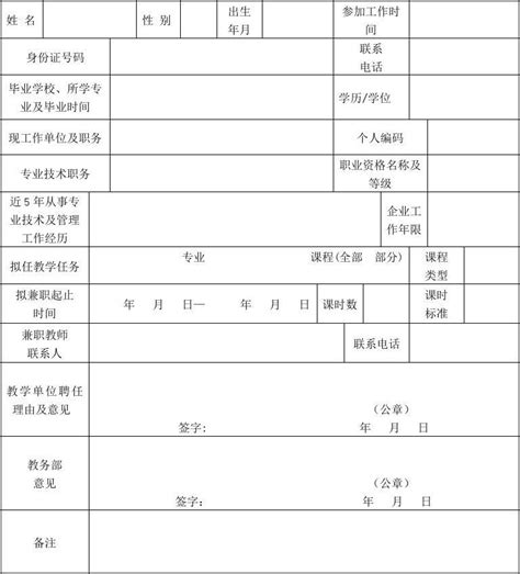 校内兼职申请表_word文档在线阅读与下载_免费文档