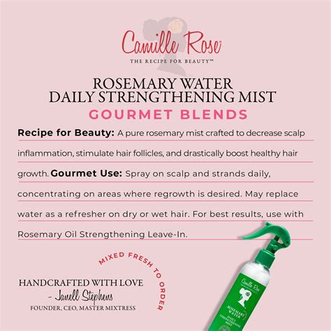 Rosemary Hair Spray Strengthening Mist - Camille Rose Naturals