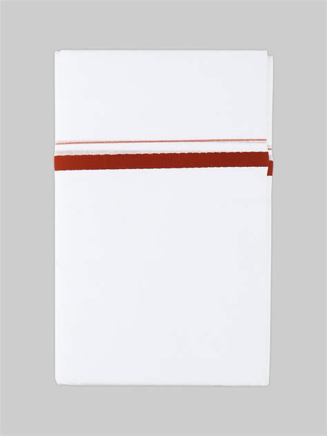 Men Cotton Blend Double Layer White Dhoti with Assorted Border Archery ...