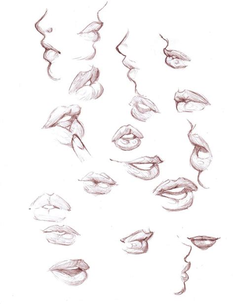 Lips Drawing Reference and Sketches for Artists