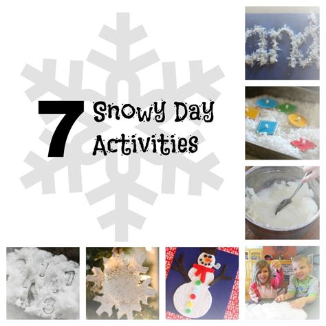 7 Snowy Day Activities | Winter fun, Winter activities, Winter preschool
