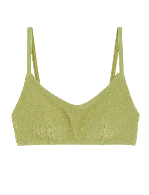 Buy Padded Sparkle V-Neck Bikini Top at Marks & Spencer