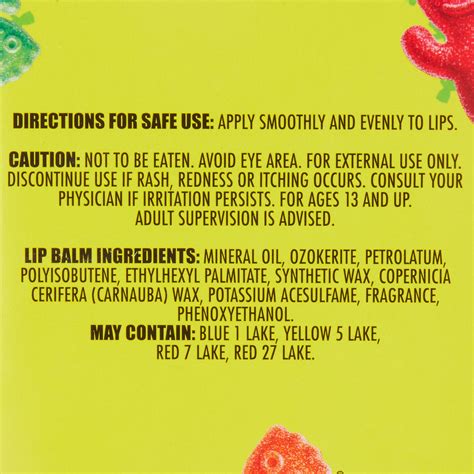 Buy Sour Patch Kids Lip Balm - 8 Pack Online India | Ubuy