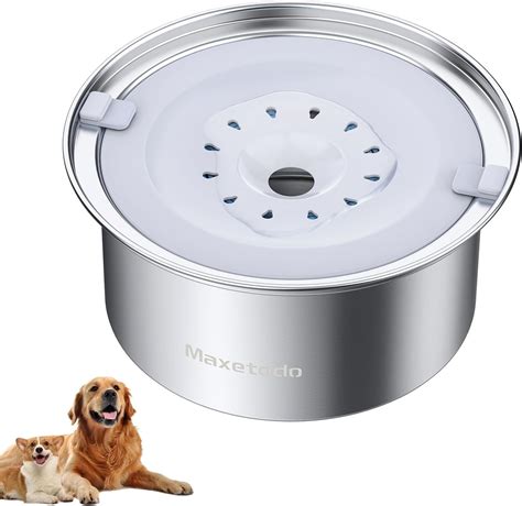 Amazon.com: Smartoo 4L No Spill Dog Water Bowl - 136oz Large Capacity ...