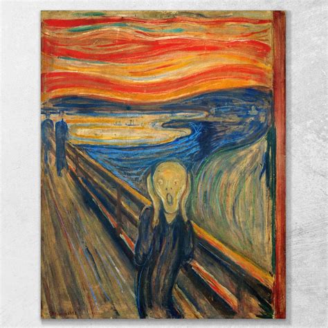 The Scream Edvard Munch ภาพพิมพ์บนผ้าใบแคนวาส