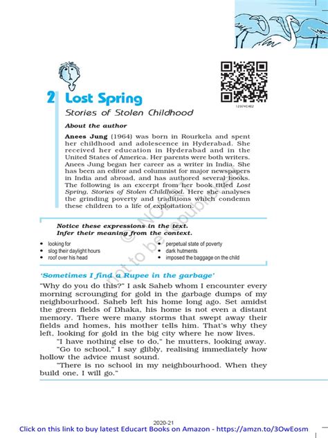 Image result for Lost Spring Line by Line Explanation