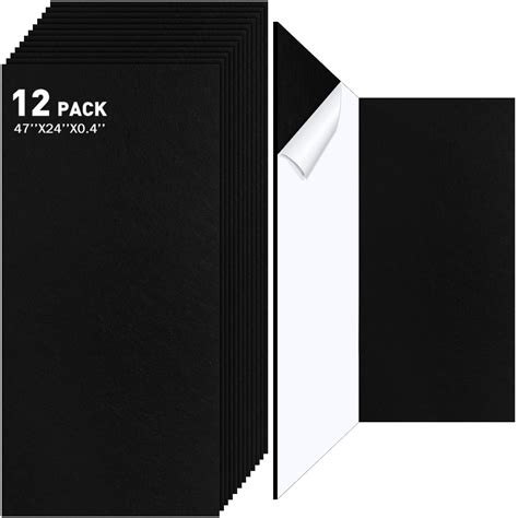 Buy 12 Pack Large Acoustic Panels, 47 x 24 x 0.4 Inch Soundproof Wall ...