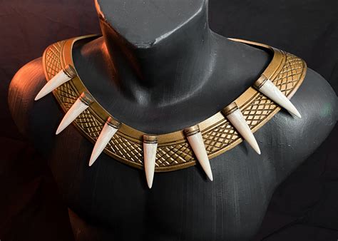 Killmonger golden Jaguar Necklace Marvels Black Panther - Etsy